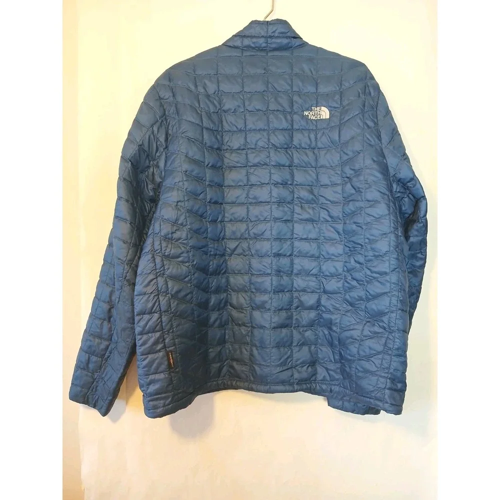 The North Face Jacket & Hoodie Sweatshirt XL Blue Puffer Quilted Lot of 2 D163